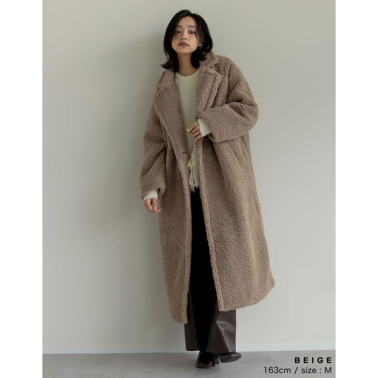 ボアビッグカラーダブルチェスターコート | Re:EDIT | 詳細画像26 