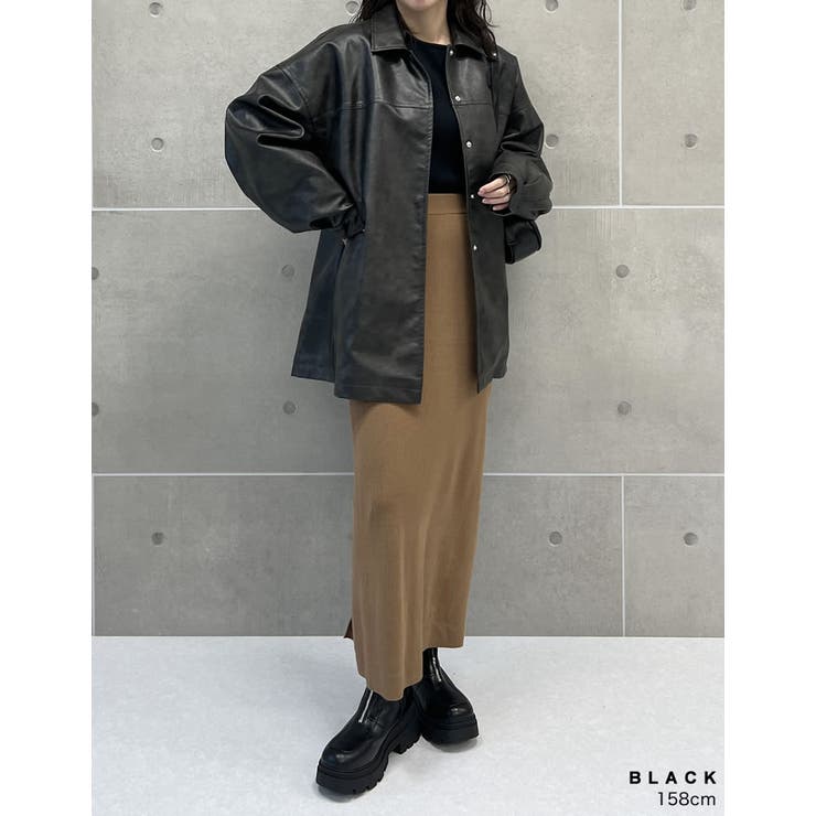 [大きいサイズ有]フロントジップトラックソールブーツ | Re:EDIT | 詳細画像12 