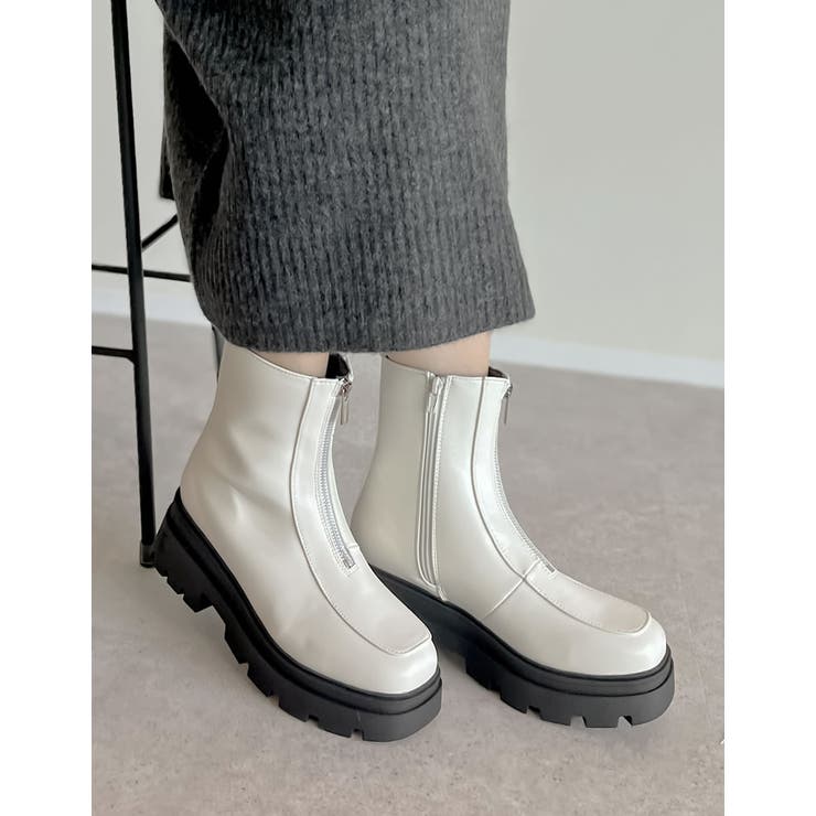 [大きいサイズ有]フロントジップトラックソールブーツ | Re:EDIT | 詳細画像22 