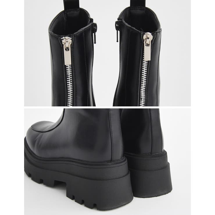 [大きいサイズ有]フロントジップトラックソールブーツ | Re:EDIT | 詳細画像27 