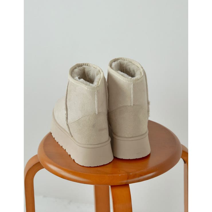 [大きいサイズ有]厚底ショートムートンブーツ | Re:EDIT | 詳細画像13 