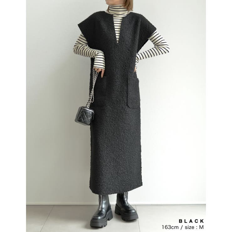 [低身長サイズ有]2WAYリバーシブルフェイクウールorシープライクボアキーネッ… | Re:EDIT | 詳細画像8 