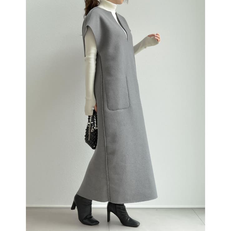 [低身長サイズ有]2WAYリバーシブルフェイクウールorシープライクボアキーネッ… | Re:EDIT | 詳細画像23 