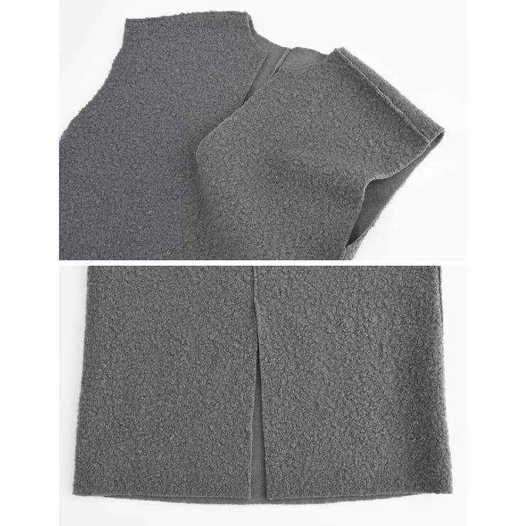 [低身長サイズ有]2WAYリバーシブルフェイクウールorシープライクボアキーネッ… | Re:EDIT | 詳細画像30 