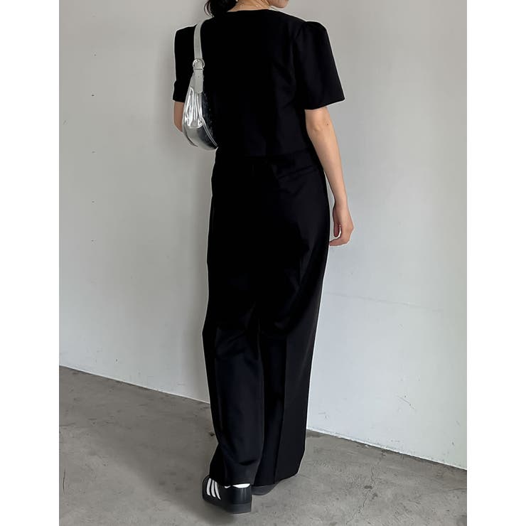 半袖パフジャケット×スラックスセットアップ | Re:EDIT | 詳細画像11 