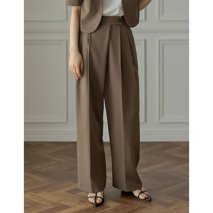 半袖パフジャケット×スラックスセットアップ | Re:EDIT | 詳細画像17 