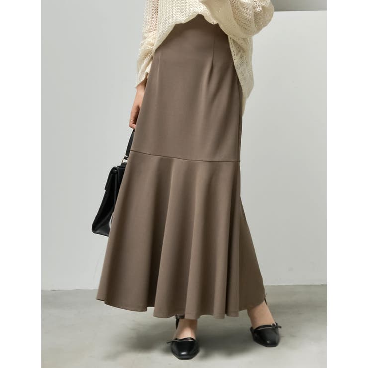 [低身長 高身長サイズ有][イージーケア]カットジョーゼットハイウエストマーメイ… | Re:EDIT | 詳細画像5 