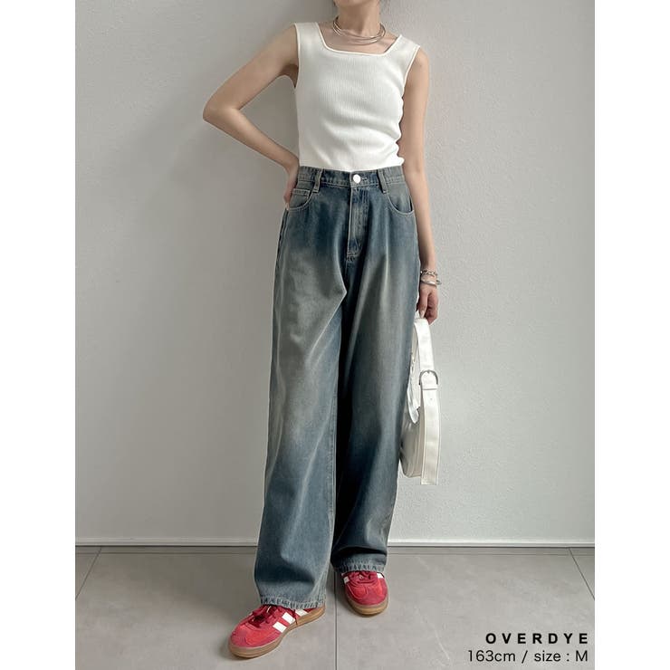 コットンデニムルーズワイドパンツ[品番：GS000021754]｜Re:EDIT