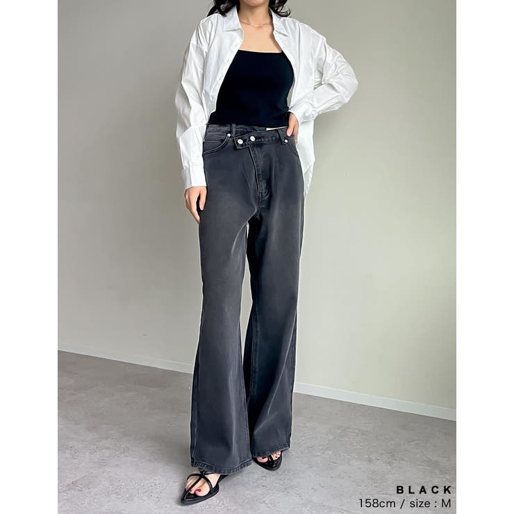 【イタリア製】REIGNの本格パンツで差がつく大人コーデsize32フルレングス ワイドパンツ【ROCHAS Premiere】 | Leilian plus