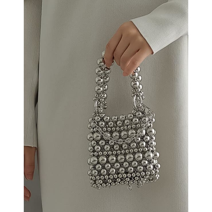 2WAYパールモチーフビーズミニショルダーバッグ[品番：GS000021900