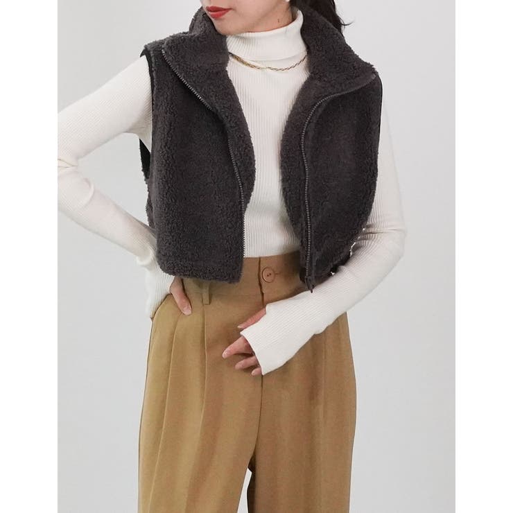 ショートボアベスト[品番：GS000021908]｜Re:EDIT（リエディ）の