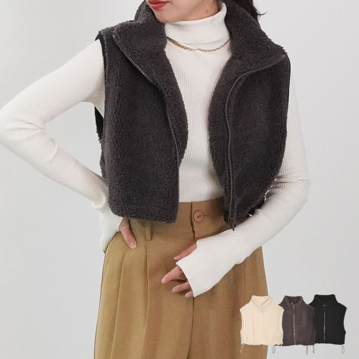 ショートボアベスト[品番：GS000021908]｜Re:EDIT（リエディ）の