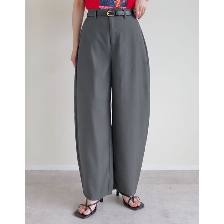 [話題のカーブパンツ][全骨格◎ 体型拾わず美脚見え][販売枚数5万枚突破][低… | Re:EDIT | 詳細画像9 