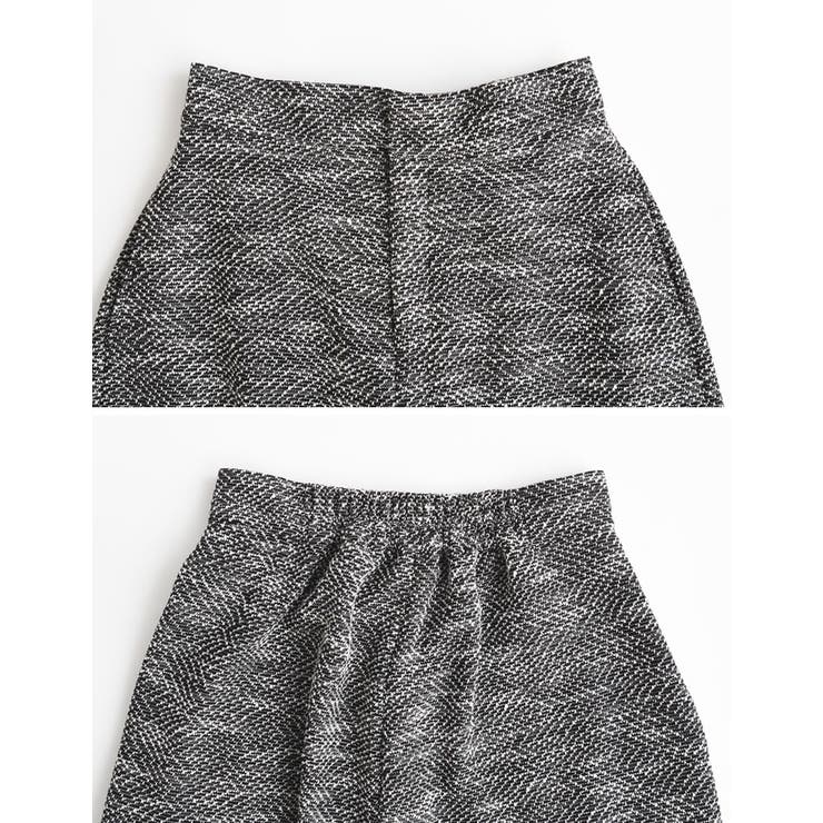 [低身長/高身長サイズ有]ツイードライクカットソーカーゴパンツ | Re:EDIT | 詳細画像13 