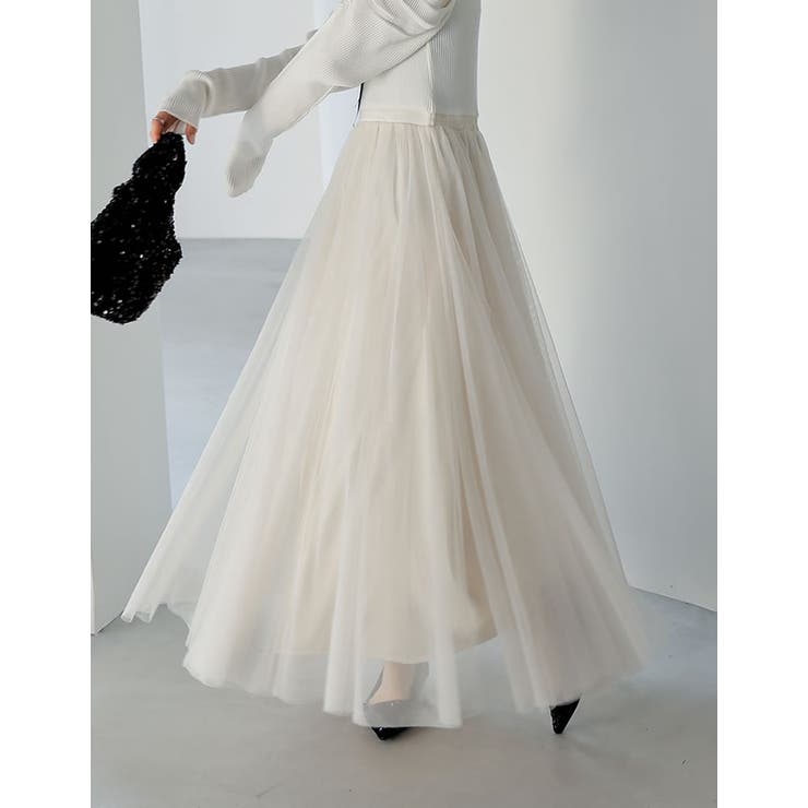 チュールドッキングニットワンピース | Re:EDIT | 詳細画像17 