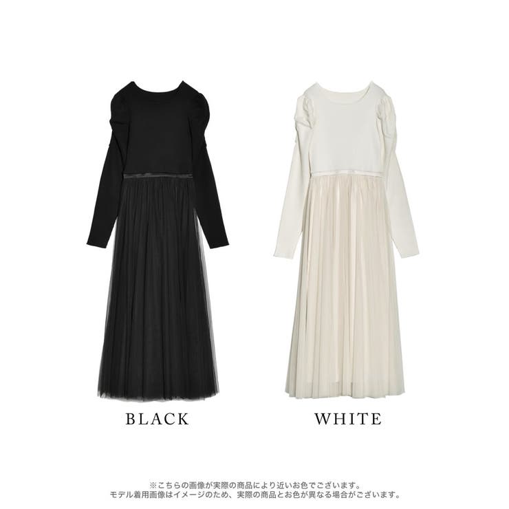 チュールドッキングニットワンピース | Re:EDIT | 詳細画像18 