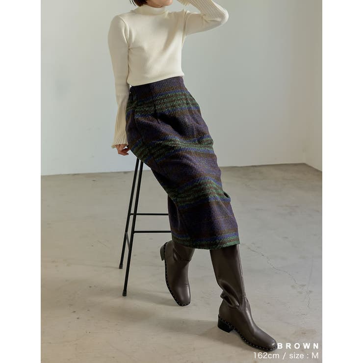 [大きいサイズ有]スタッズロングブーツ | Re:EDIT | 詳細画像7 