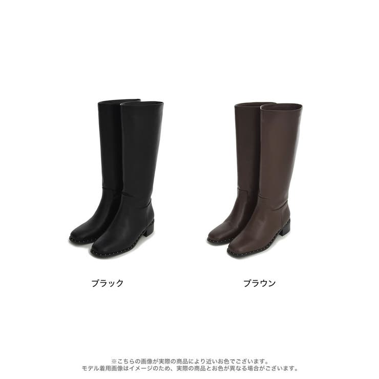 [大きいサイズ有]スタッズロングブーツ | Re:EDIT | 詳細画像18 