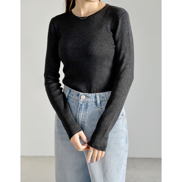 2タイプから選べるラメリブニットトップス[品番：GS000021794]｜Re