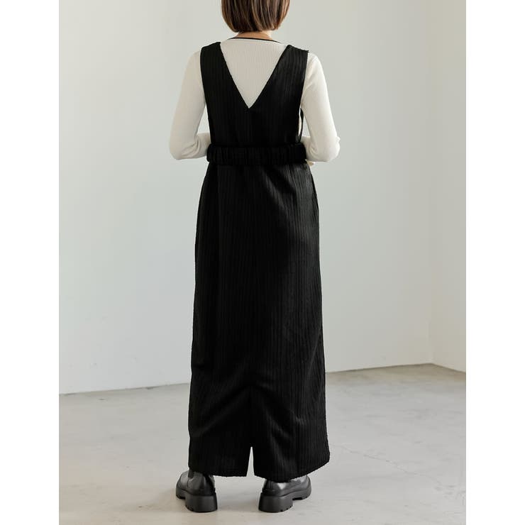 [低身長サイズ有]カットツイードウエストベルト付きジャンパースカート | Re:EDIT | 詳細画像9 