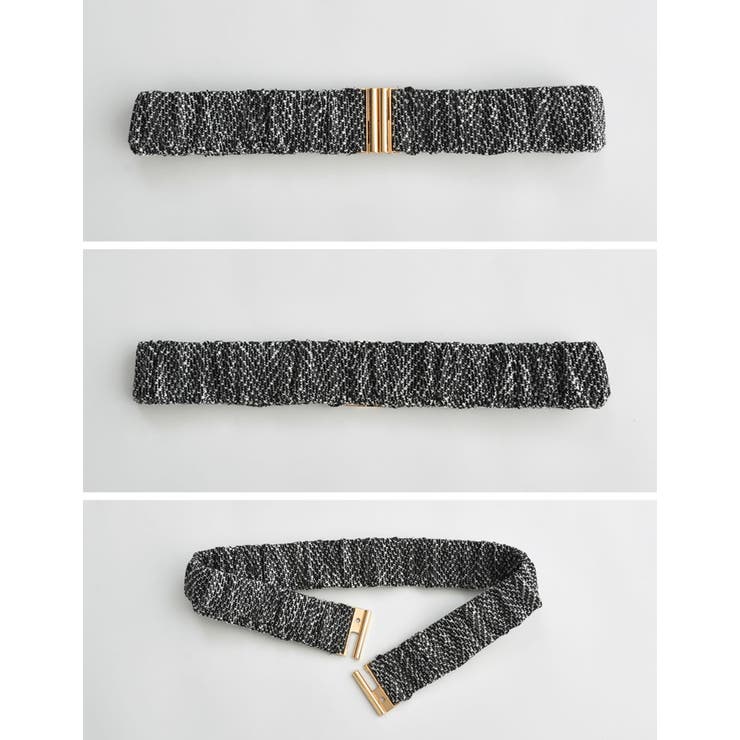 [低身長サイズ有]カットツイードウエストベルト付きジャンパースカート | Re:EDIT | 詳細画像29 