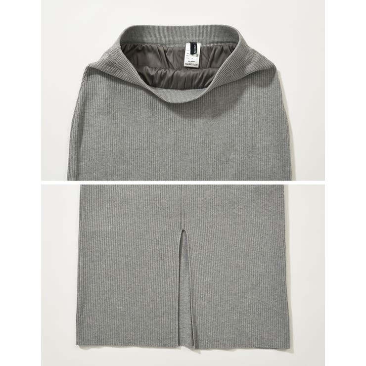 [低身長サイズ有]前後2WAYラメリブニットナロースカート | Re:EDIT | 詳細画像34 