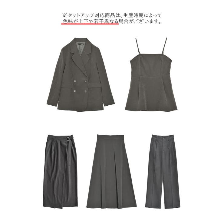 [低身長/高身長サイズ有]微起毛ツイルラップ風スカート | Re:EDIT | 詳細画像8 