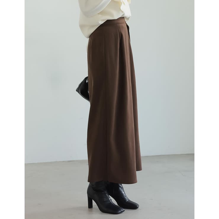 [低身長/高身長サイズ有]微起毛ツイルラップ風スカート | Re:EDIT | 詳細画像23 