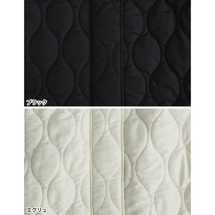 中綿リサイクルタフタキルティングスタンドカラーフレアロングコート | Re:EDIT | 詳細画像19 