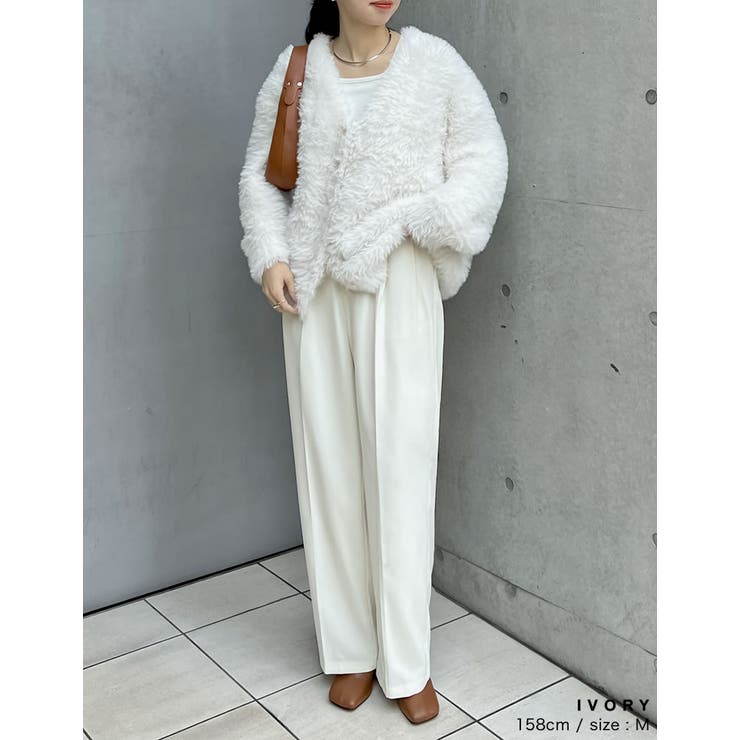 微起毛ツイルダブルタックワイドパンツ | Re:EDIT | 詳細画像21 