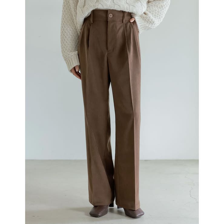 微起毛ツイルダブルタックワイドパンツ | Re:EDIT | 詳細画像37 