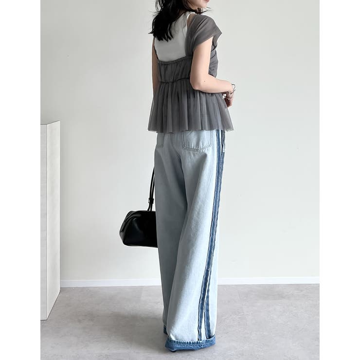 エレンディーク　アシンメトリーチュールキャミ エレンディーク アシンメトリーチュールキャミ TULLE CAMI SET