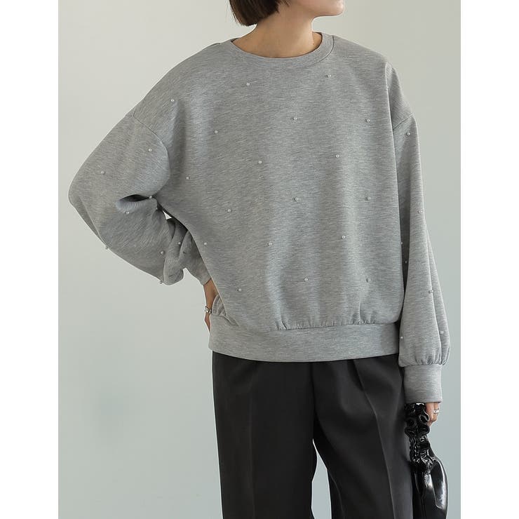 パールグレー(005) | パールorラインストーン付きダンボールトップス | Re:EDIT