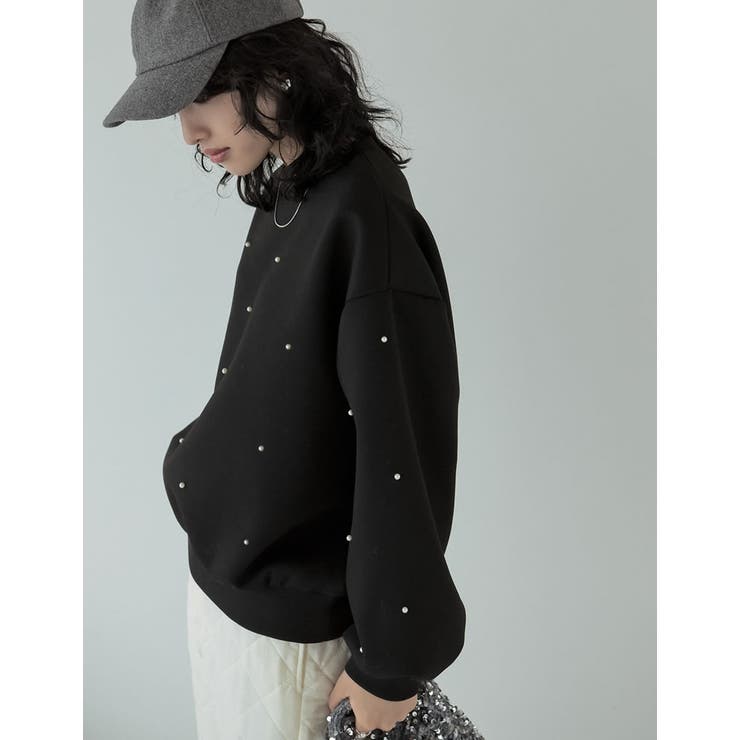 パールorラインストーン付きダンボールトップス | Re:EDIT | 詳細画像12 