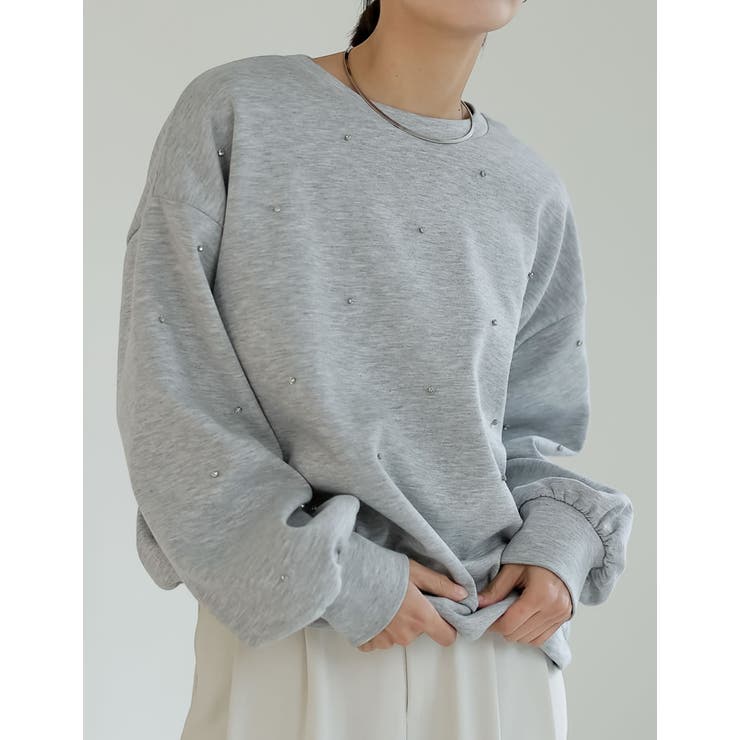 パールorラインストーン付きダンボールトップス | Re:EDIT | 詳細画像22 