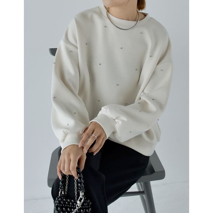 パールorラインストーン付きダンボールトップス | Re:EDIT | 詳細画像27 