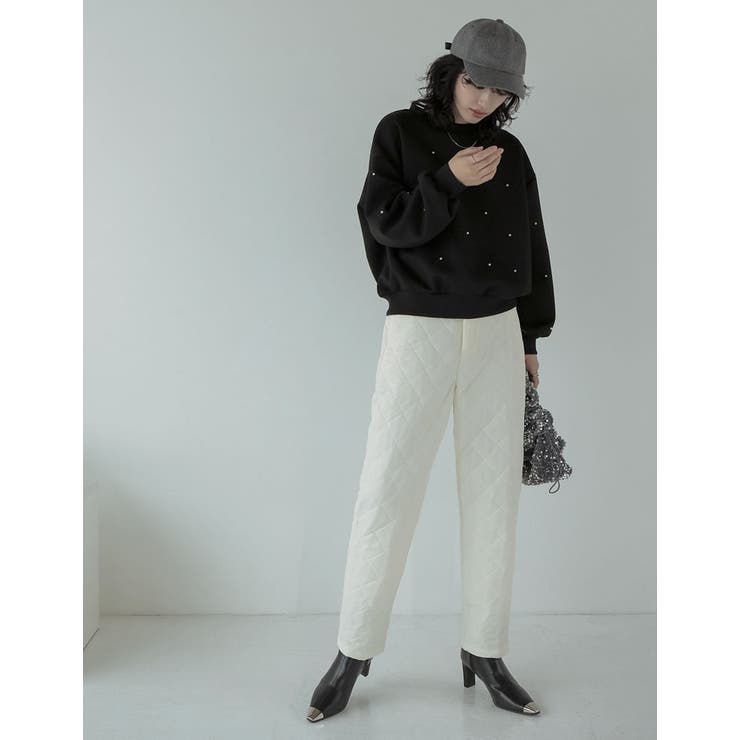 パールorラインストーン付きダンボールトップス | Re:EDIT | 詳細画像29 