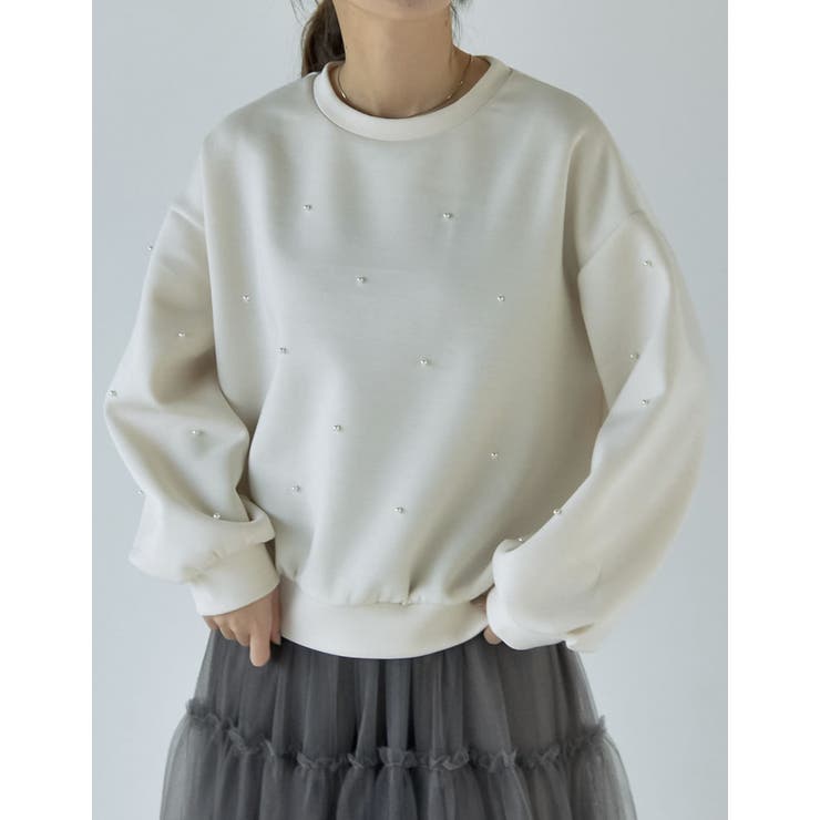 パールorラインストーン付きダンボールトップス | Re:EDIT | 詳細画像33 
