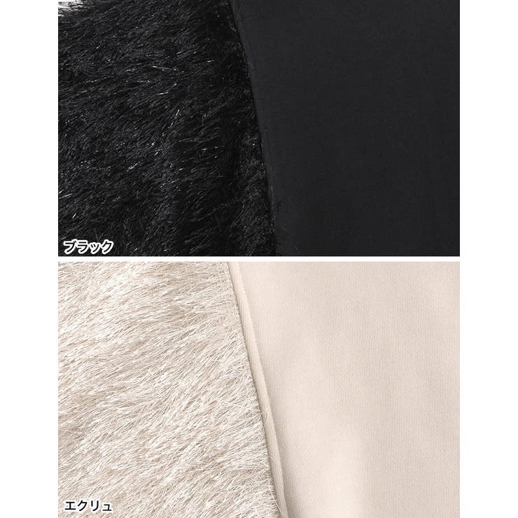 ラメフェザースリーブ裏毛ショート丈プルオーバー | Re:EDIT | 詳細画像19 