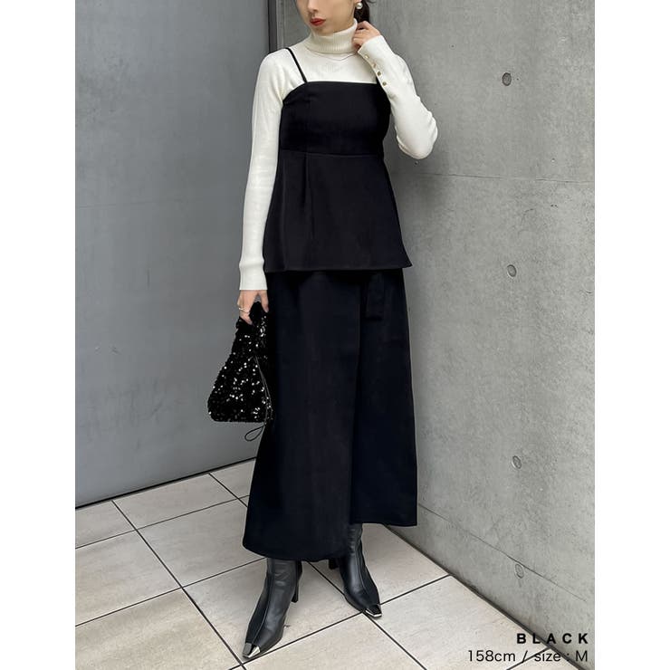 2WAY微起毛ツイルペプラムビスチェ[品番：GS000021919]｜Re:EDIT