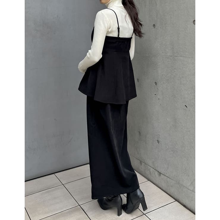 2WAY微起毛ツイルペプラムビスチェ[品番：GS000021919]｜Re:EDIT