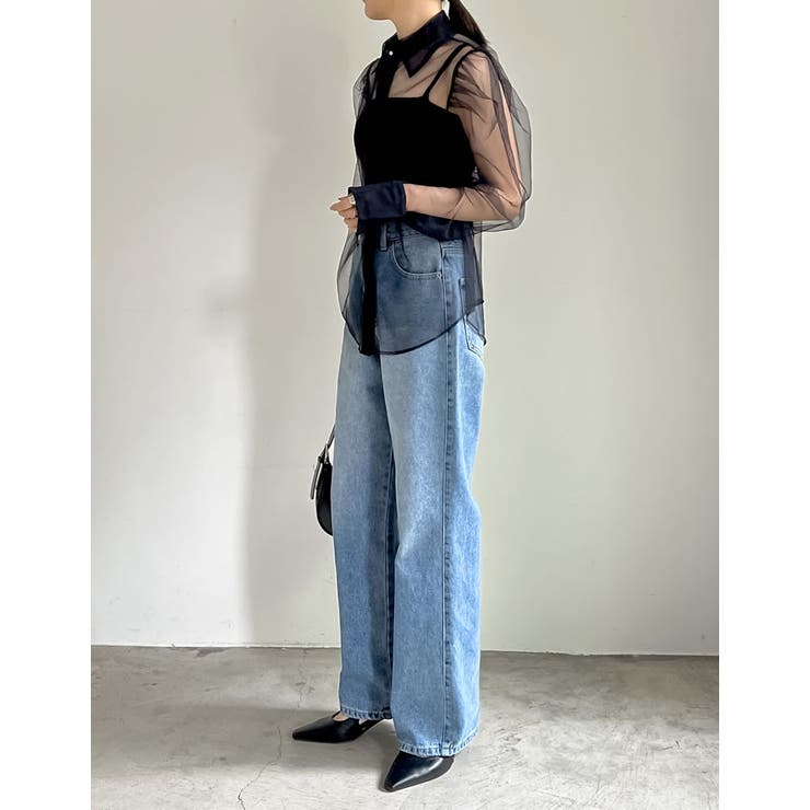 チュールボリュームスリーブシアーシャツ | Re:EDIT | 詳細画像9 