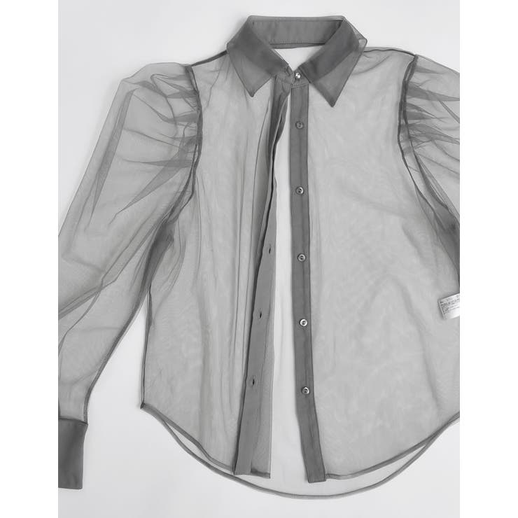 チュールボリュームスリーブシアーシャツ | Re:EDIT | 詳細画像25 