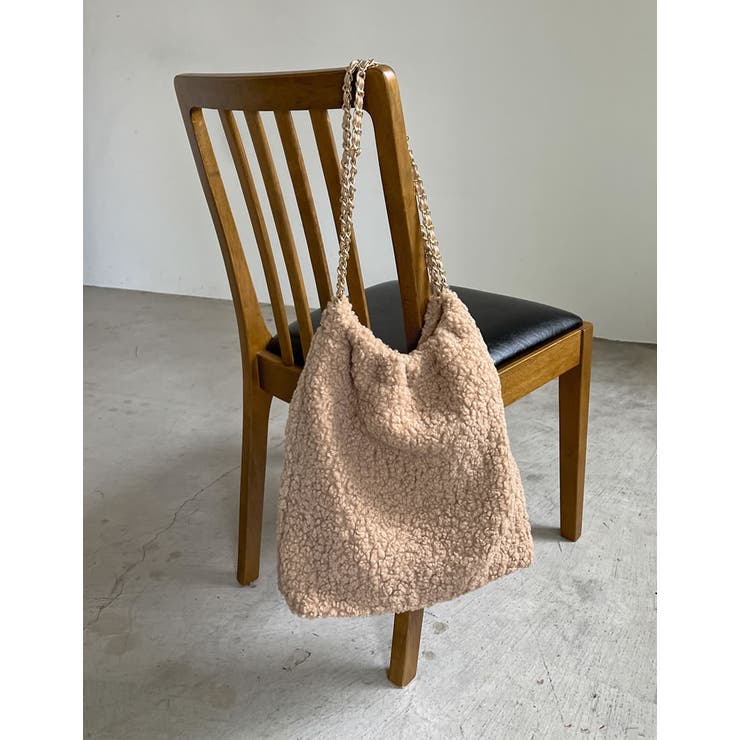 [2点セット]ミニポーチ付テディボアチェーンストラップバッグ | Re:EDIT | 詳細画像4 