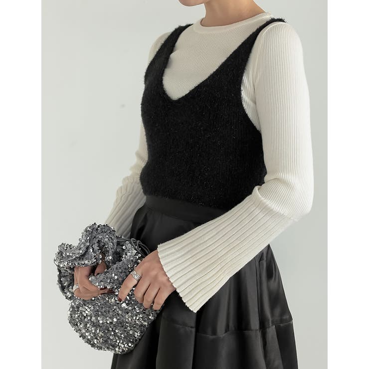 ラメフェザーニットビスチェ | Re:EDIT | 詳細画像21 