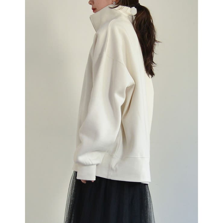 選べる裏起毛オーバーサイズハーフジップスウェット | Re:EDIT | 詳細画像23 