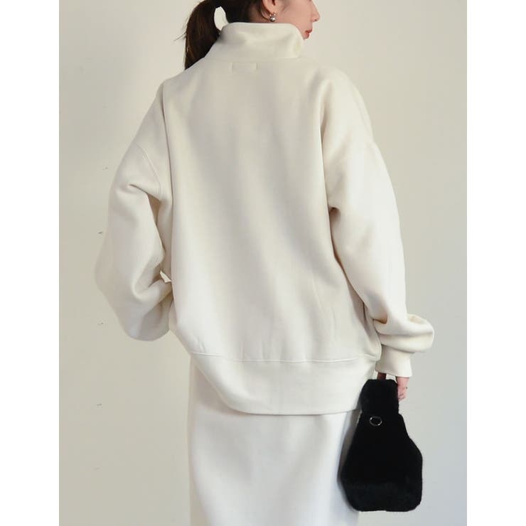 選べる裏起毛オーバーサイズハーフジップスウェット | Re:EDIT | 詳細画像25 