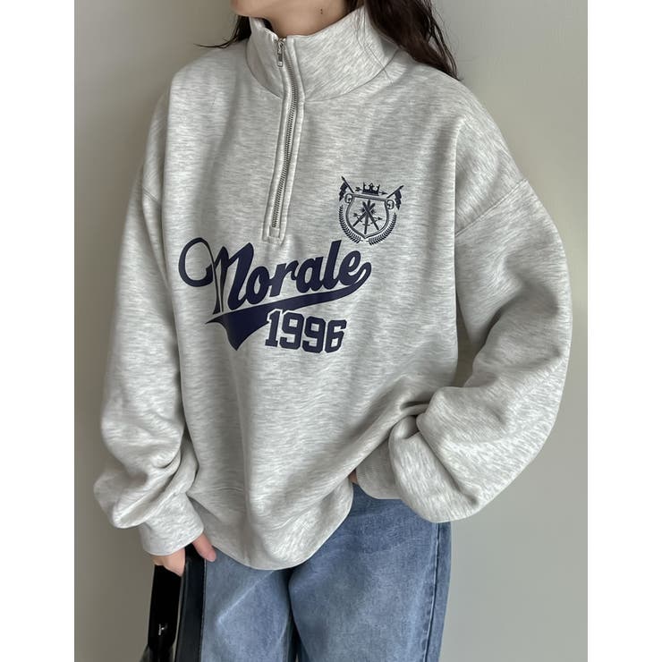 選べる裏起毛オーバーサイズハーフジップスウェット | Re:EDIT | 詳細画像28 