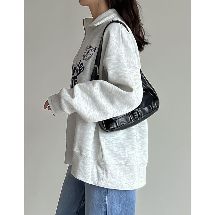 選べる裏起毛オーバーサイズハーフジップスウェット | Re:EDIT | 詳細画像30 