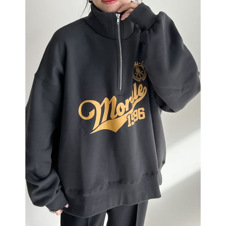 選べる裏起毛オーバーサイズハーフジップスウェット | Re:EDIT | 詳細画像31 